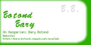 botond bary business card